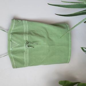 Size L GAP Green Strapless Tank